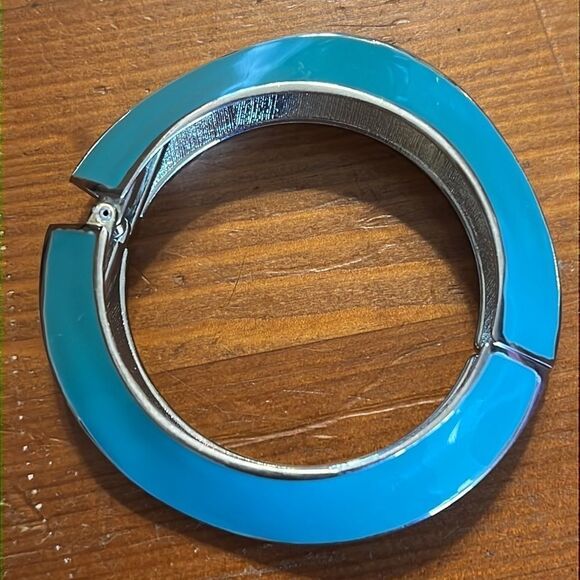 Bundle 3 for $15 Blue Green and Silver-tone Hinge Bracelet - Picture 4 of 11